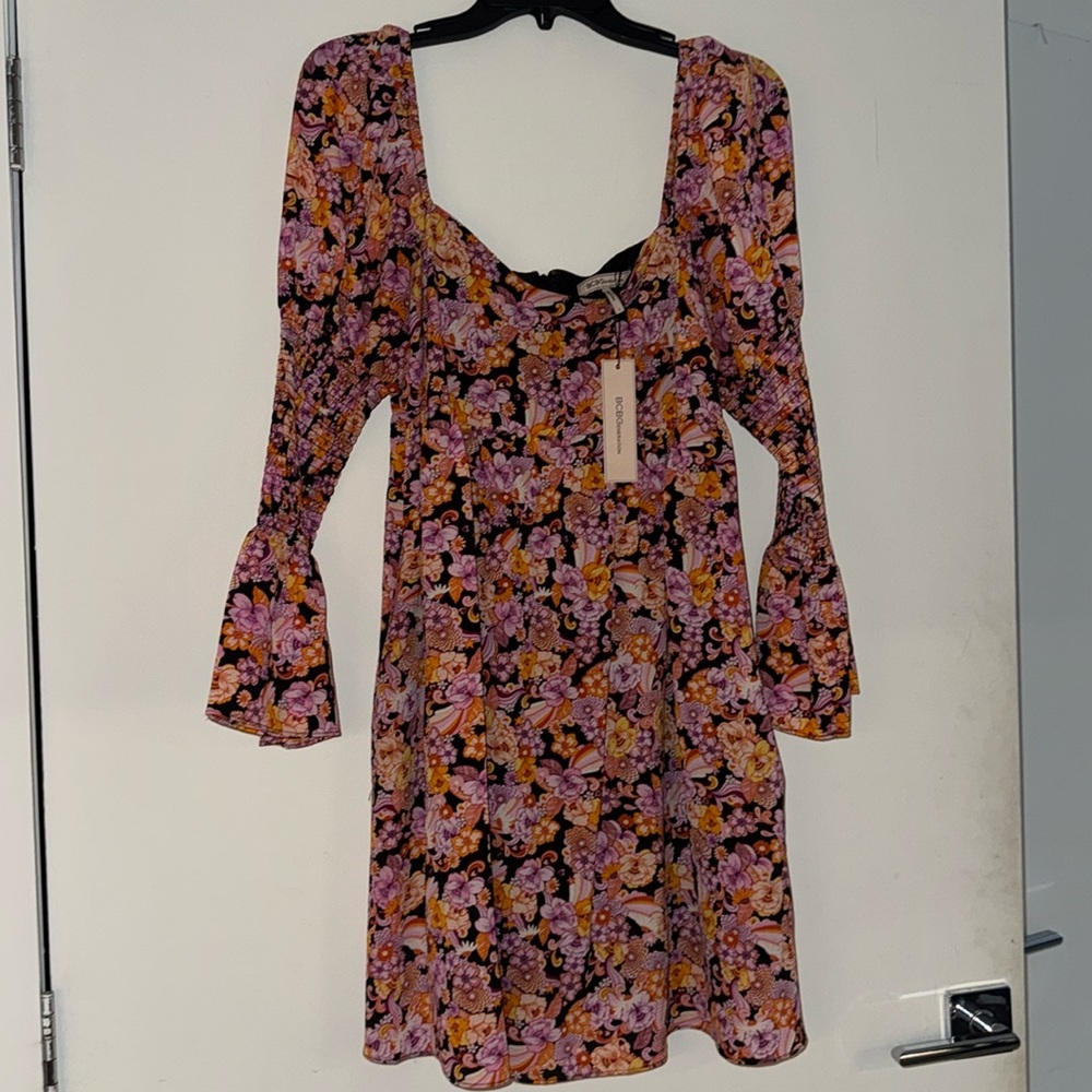 BCBG generation long sleeve dress with pockets size 2